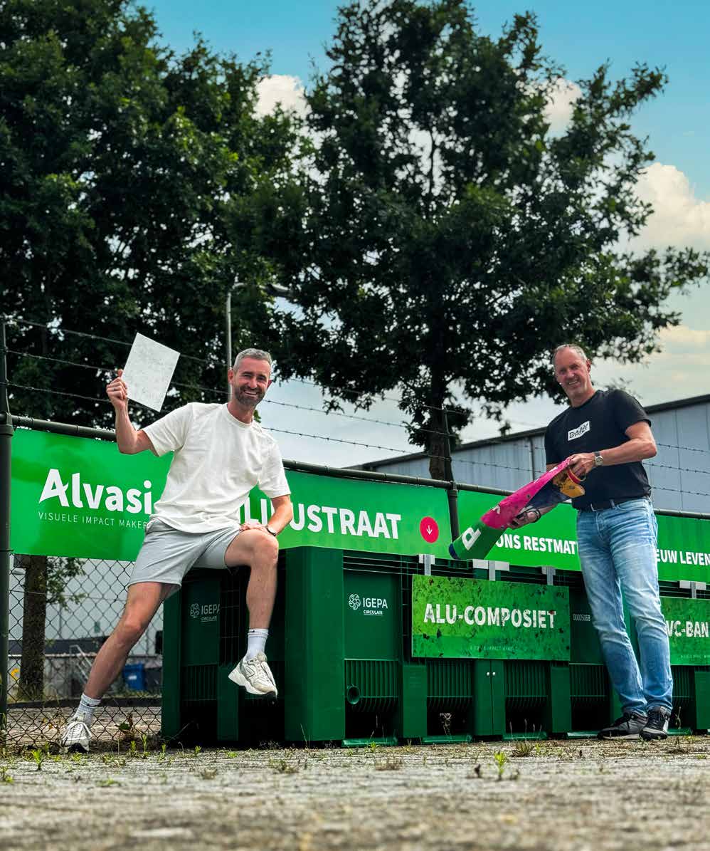 Gescheiden afvalstromen in de milieustraat van Probo
